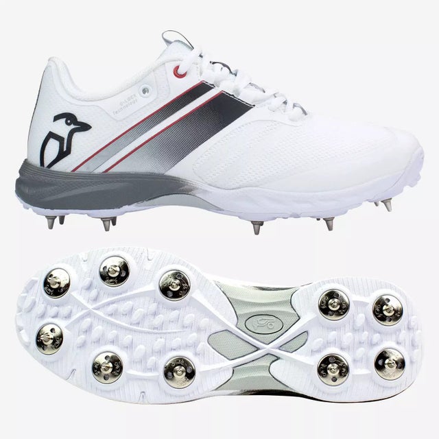 STRAIGHT DRIVE Memory Foam Cricket Shoes Full Rubber Spikes
